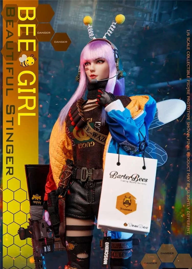 HiPlay GDTOYS Figure Full Set: End Bee Girl, 1:6 Scale Female Miniature GD97003