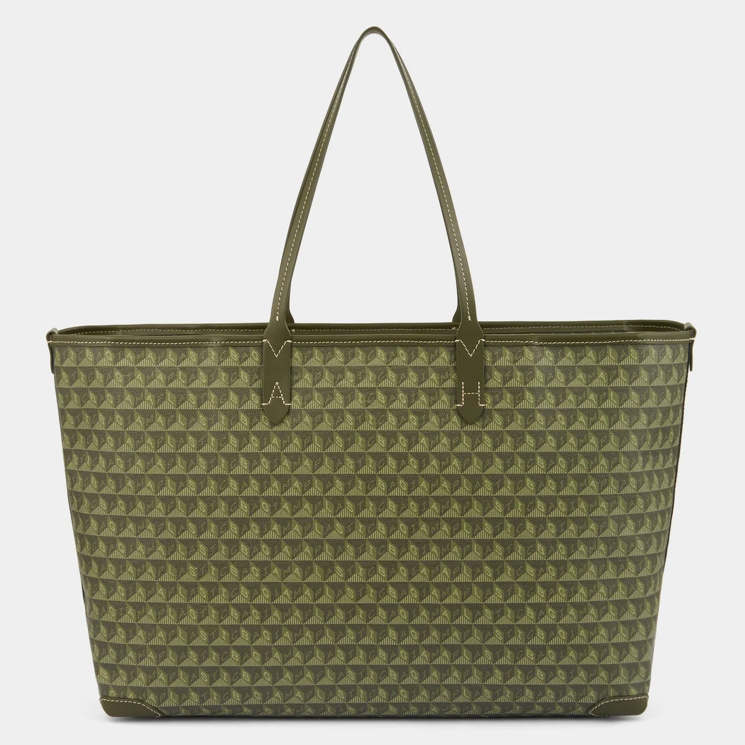 I Am A Plastic Bag Zipped Motif Tote