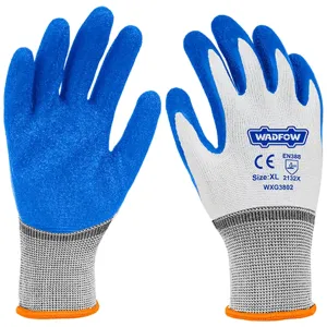 Industrial High Grade polyester Shell Latex Gloves (XL) WXG3802