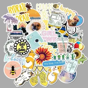 Ins Style Fresh Environmental Graffiti Stickers Pack