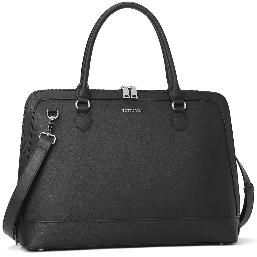 Jasmina  Genuine Leather Computer Briefcase —Low-key