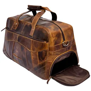 John Leather Travel Duffle Bag