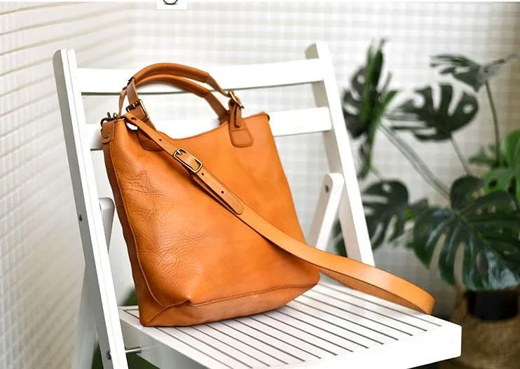 Large Leather Tote Bag | Full Grain Leather Handbag Briefcase | Handcrafted British Shoulder Bag Crossbody Bag