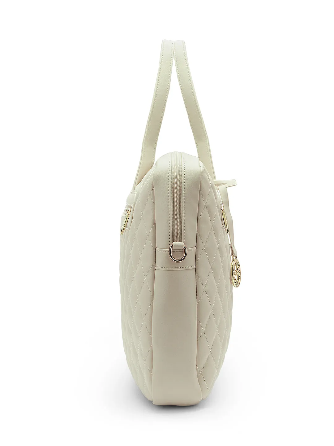 Lavie Signature Arizona Large Off White Womens Laptop Bag