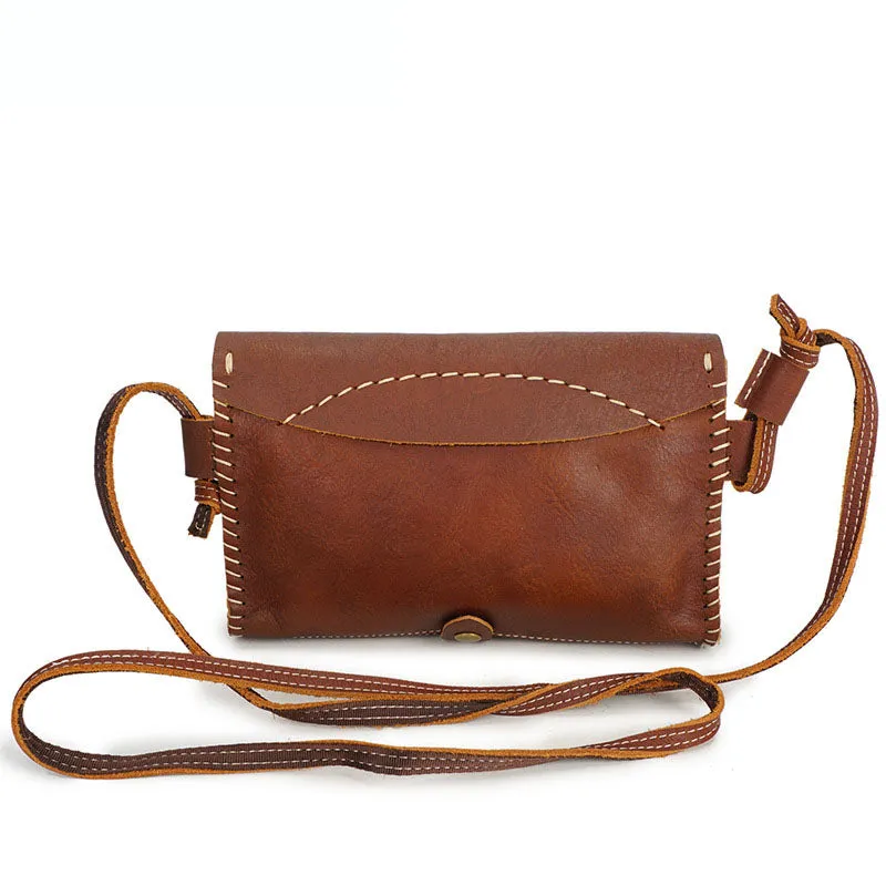 Leather Ladies Handbags Hand Purse Shoulder Bags, Full Grain Cow Leather Crossbody Bag YD-1029