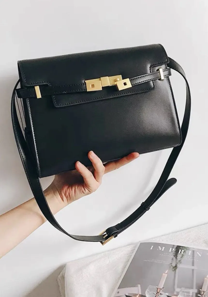 Leather Minimal  Shoulder Bag