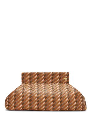 Lilis Large Woven Clutch Bag