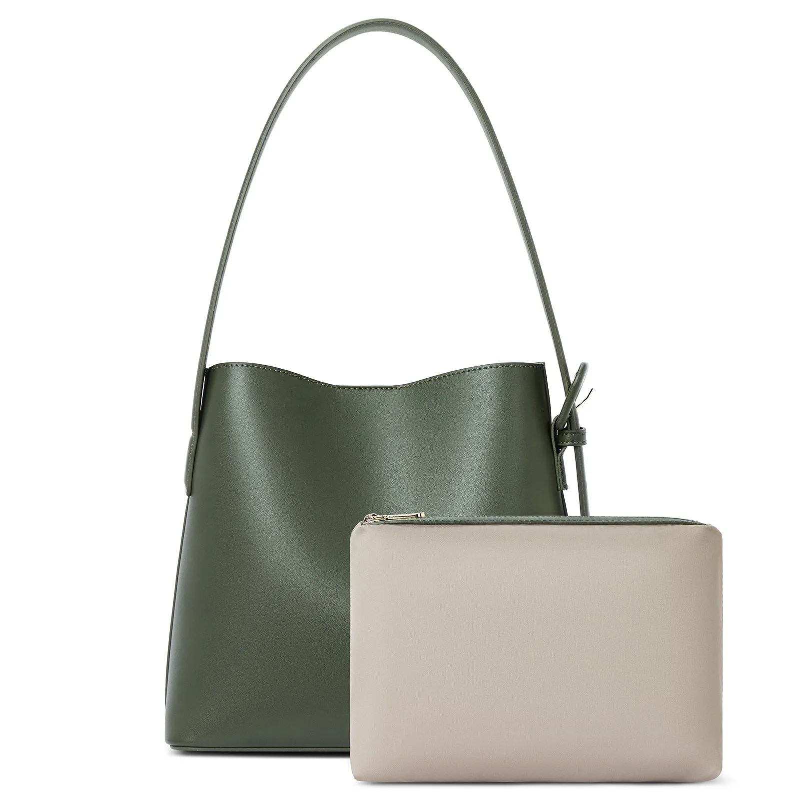 Lotty Soft Leather Chic Bucket Bag