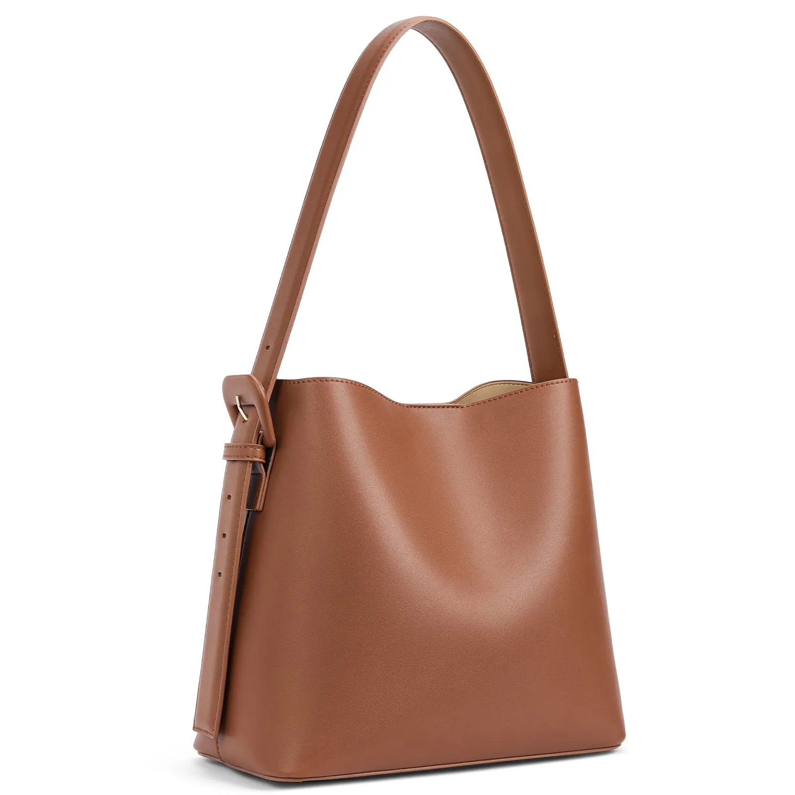 Lotty Soft Leather Chic Bucket Bag