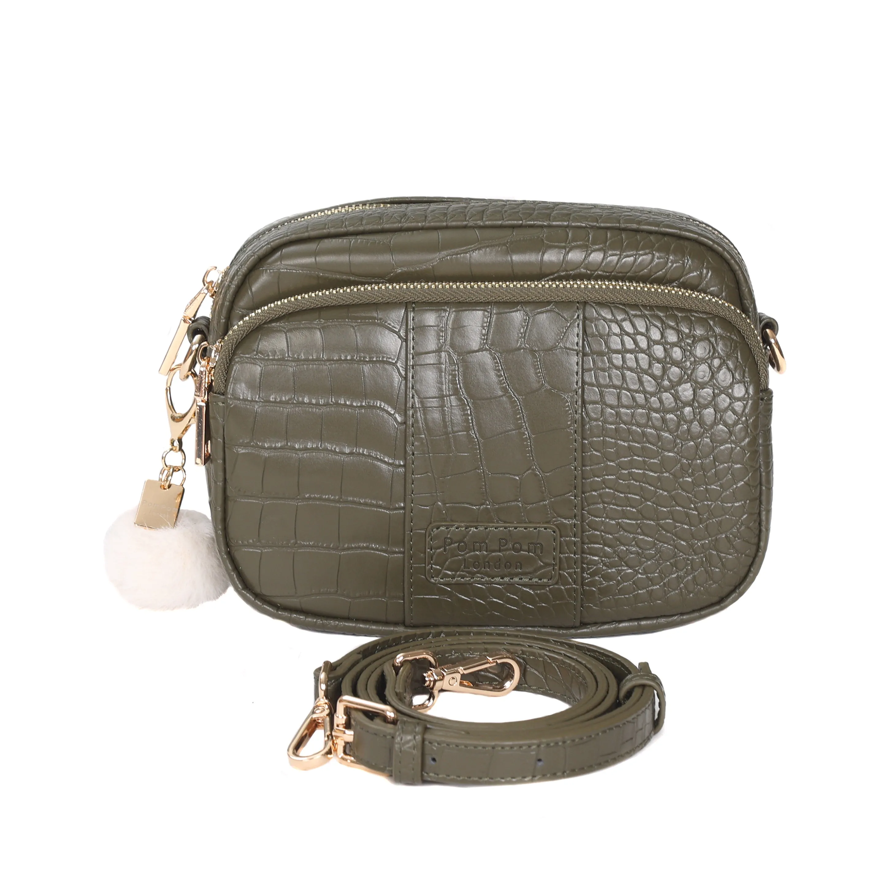 Mayfair Bag Croc Olive Green & Accessories