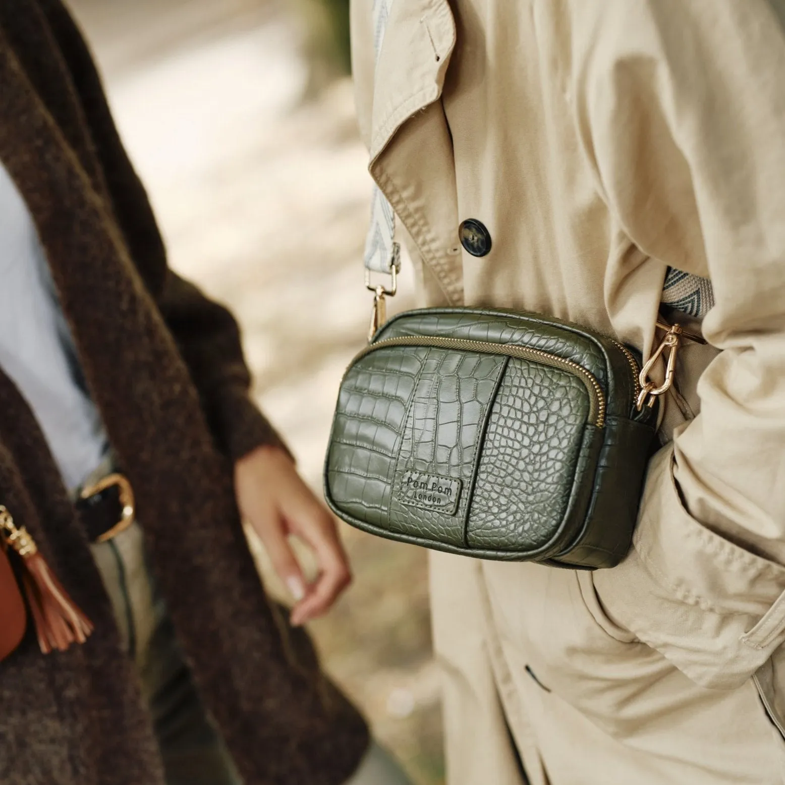 Mayfair Bag Croc Olive Green & Accessories