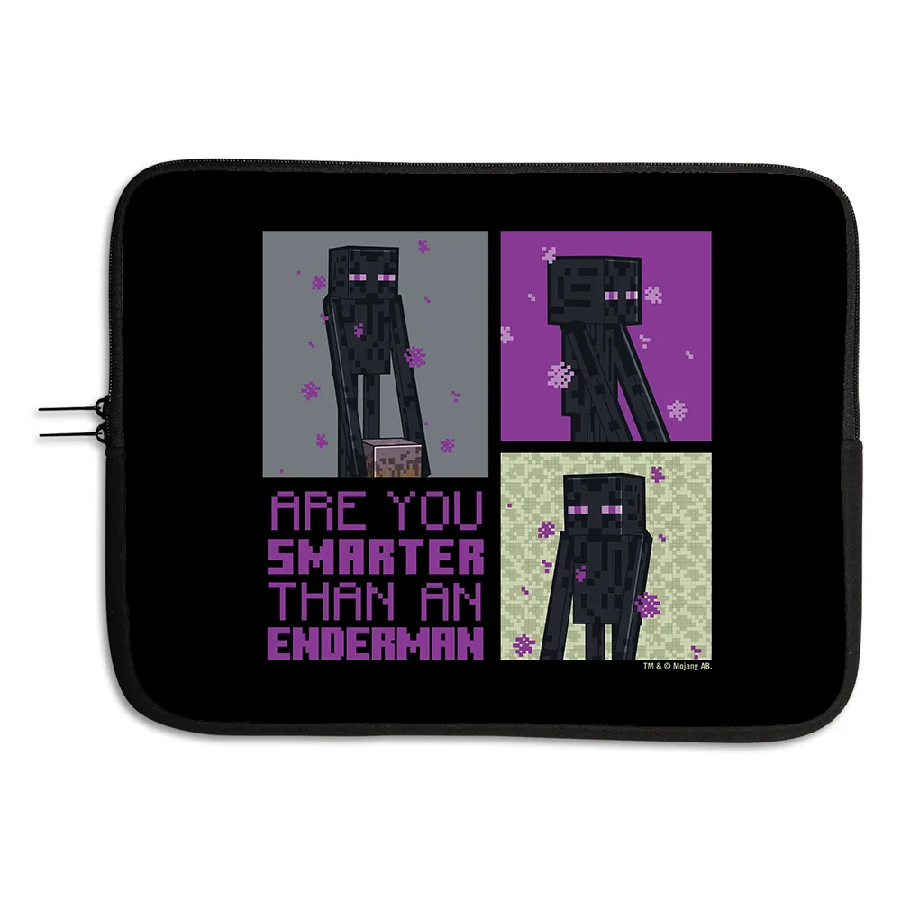 Minecraft Are You Smarter Than an Enderman Laptop Sleeve Cover