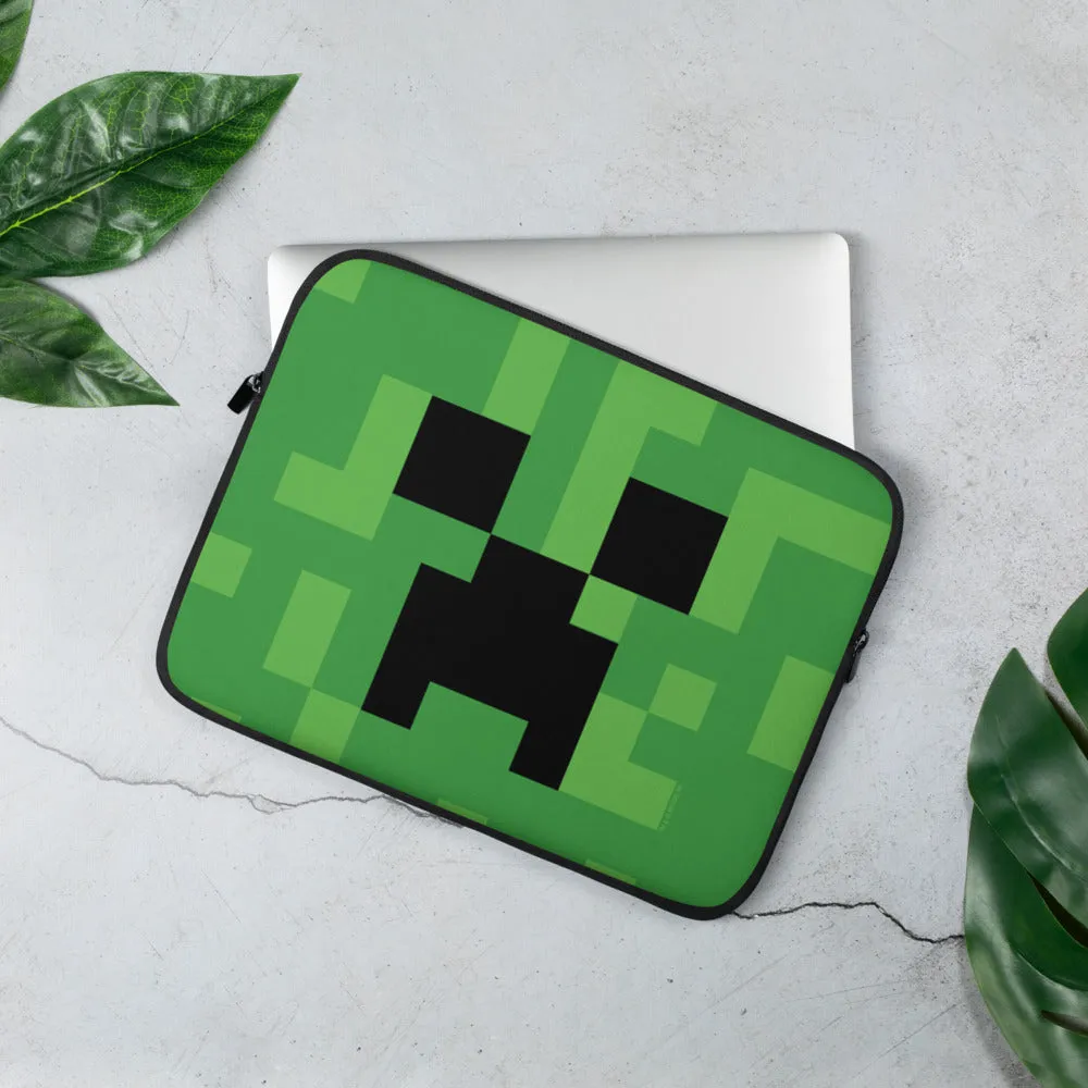 Minecraft Creeper Big Face Laptop Sleeve