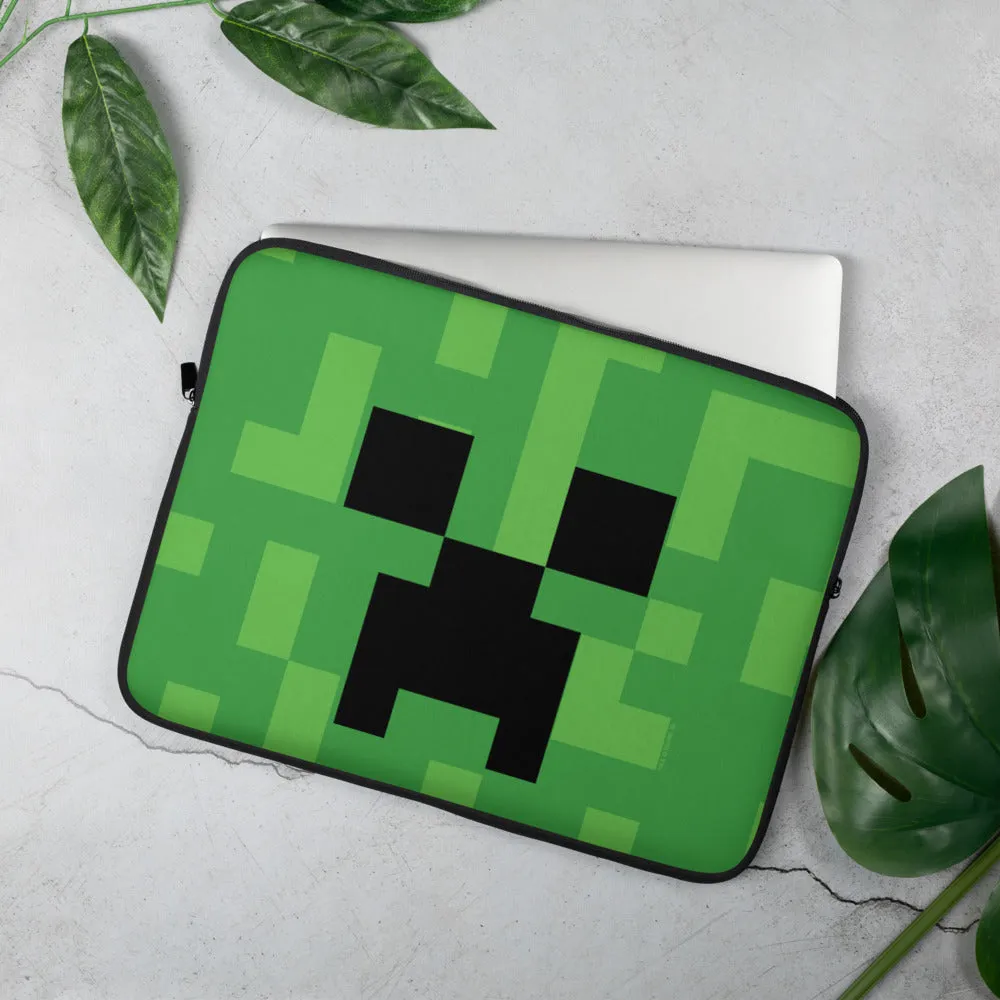 Minecraft Creeper Big Face Laptop Sleeve