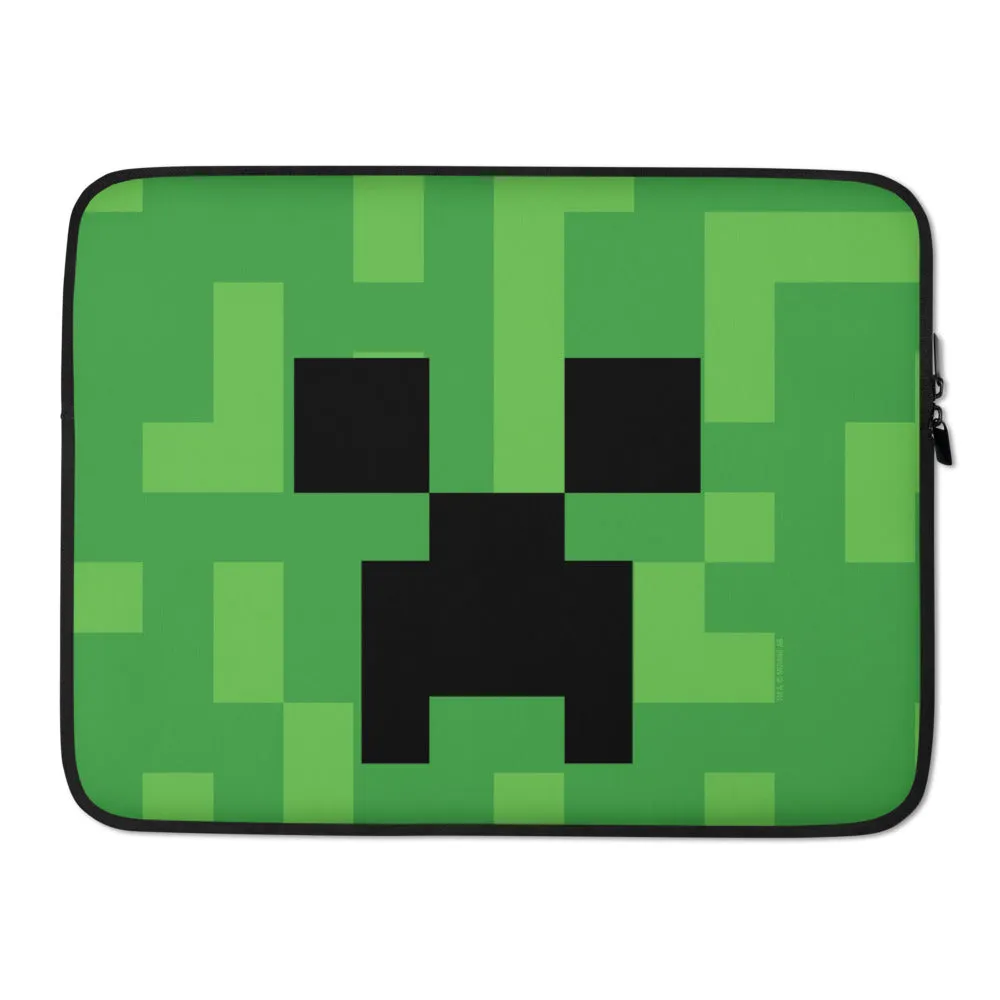 Minecraft Creeper Big Face Laptop Sleeve