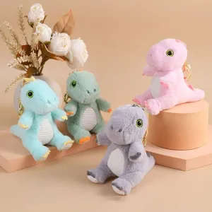 Mini Dino Shape Soft-Toy Keychains.