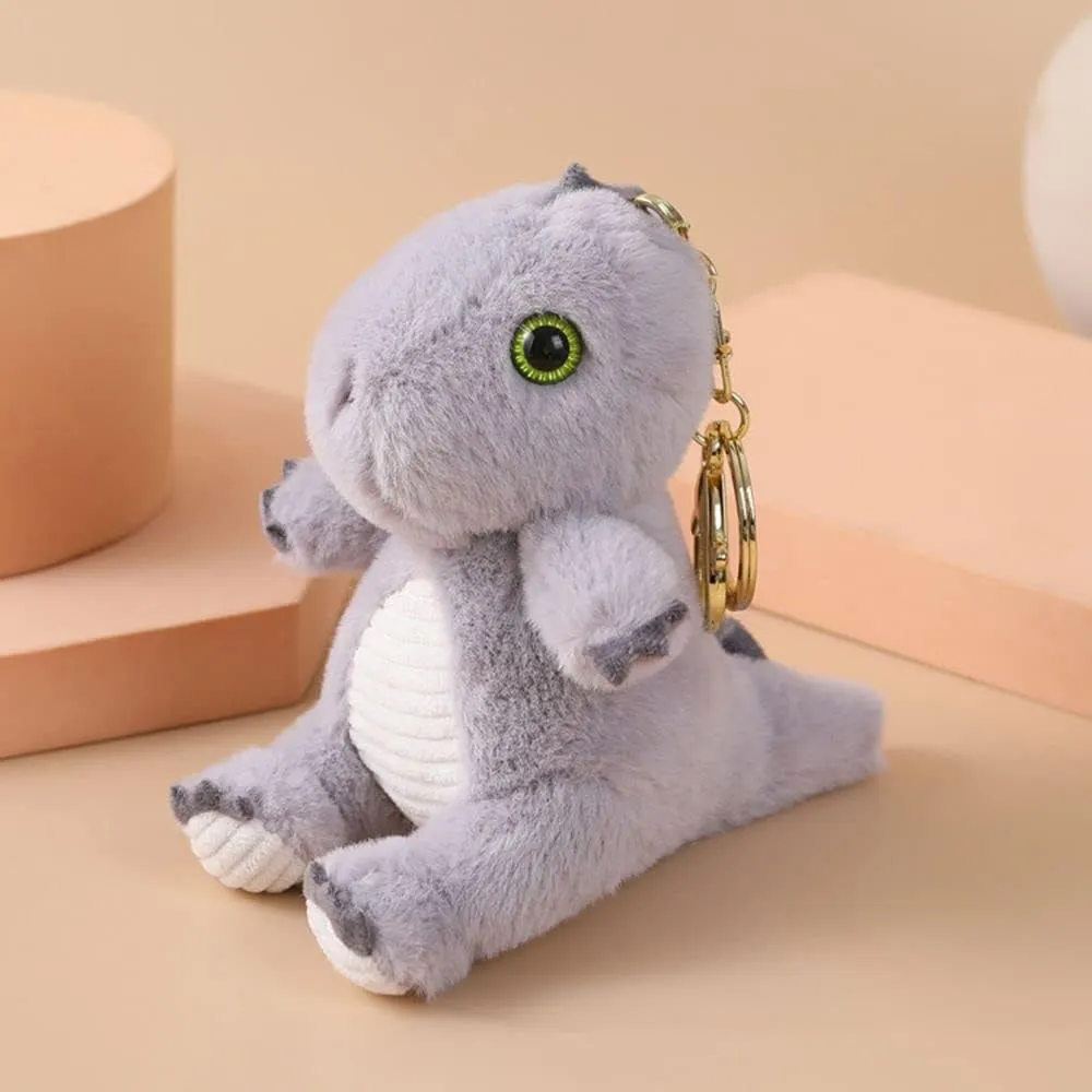 Mini Dino Shape Soft-Toy Keychains.