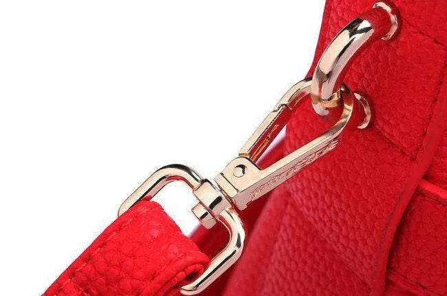 Minimalist European American Popular Style Shoulder Bag, Red Daily Bag, Black High Quality Leather Handbag, Lady Fashion Leather Bag