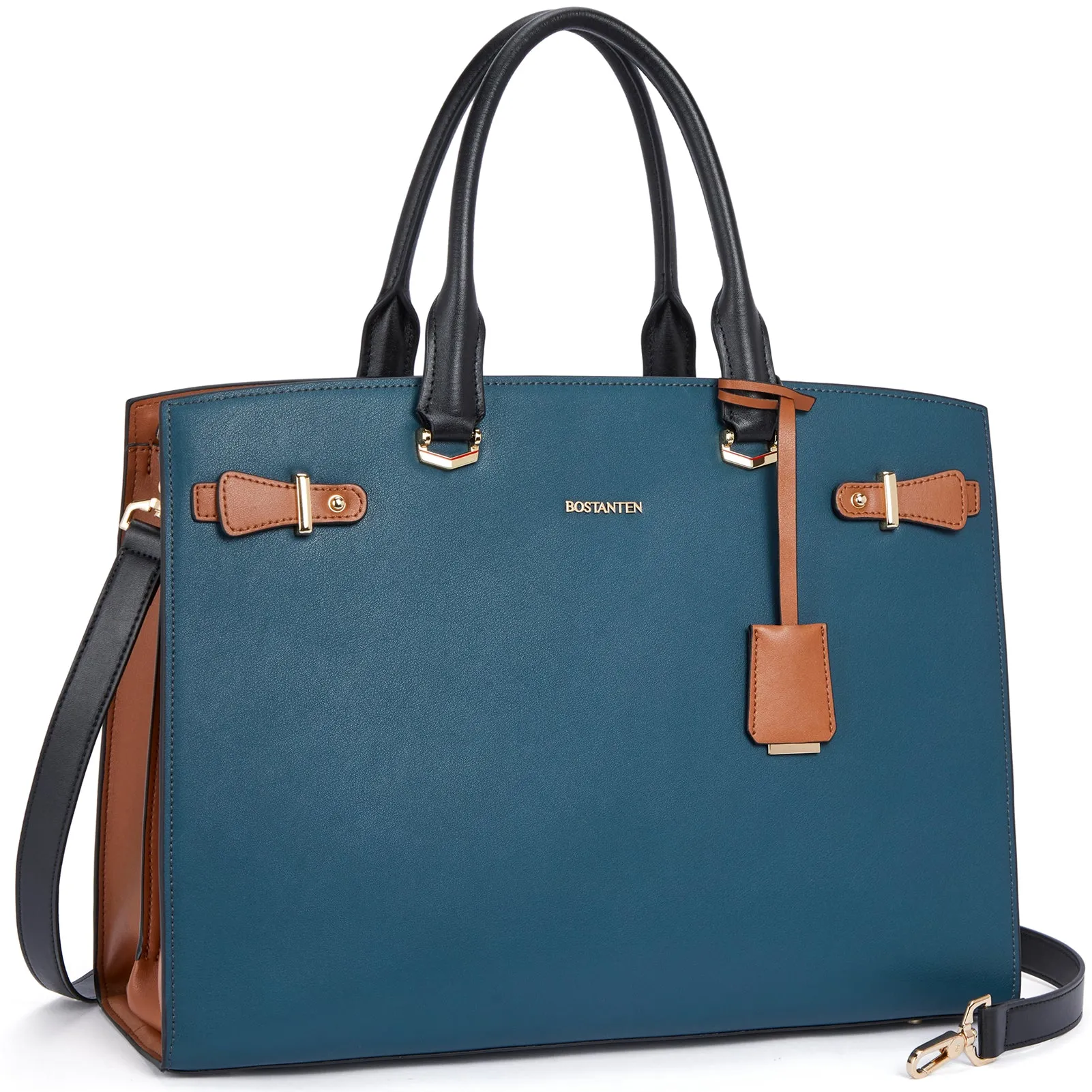 Mizuki Classic Slim Briefcase Tote Bag - Elegant Multi-Functional Design for Work and Travel