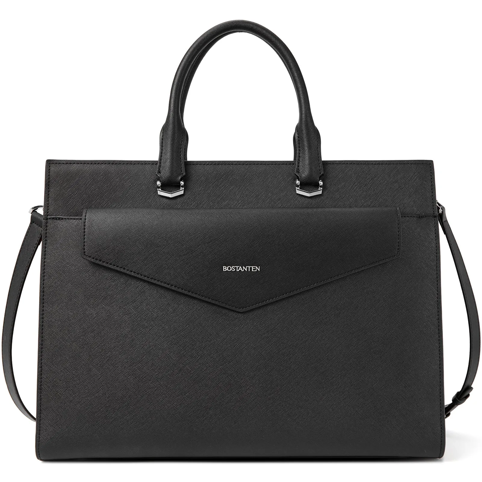 Mizuki Modern-Style Leather Briefcase