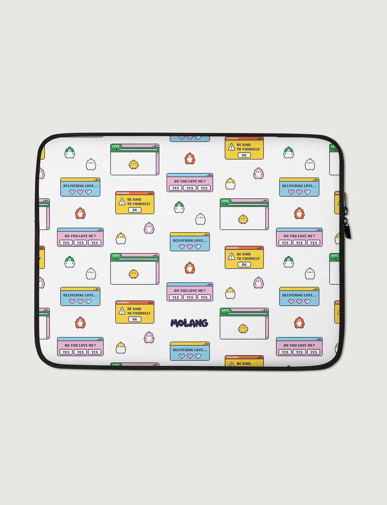 Molang Pixel Art Laptop Sleeve