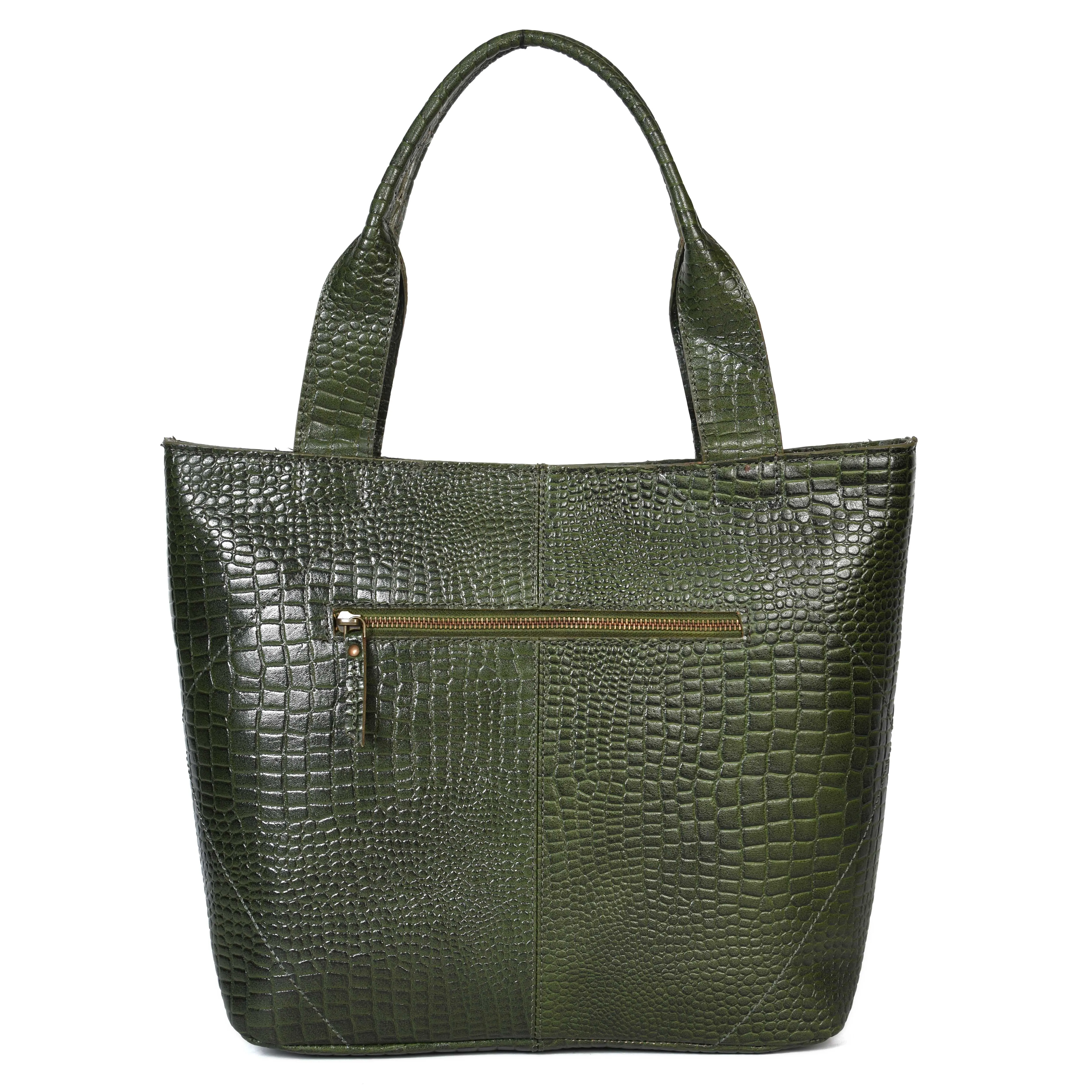 New celtic premium Elegance in Leather Tote Bag with Leather Accents. Art: BG-1387