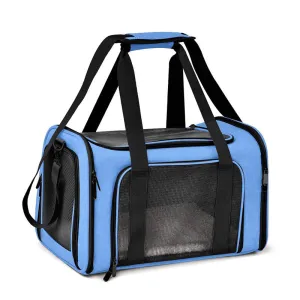 Pet Carrier Bag Soft Sided Portable Folding Airline Travel Approved Bag 1252