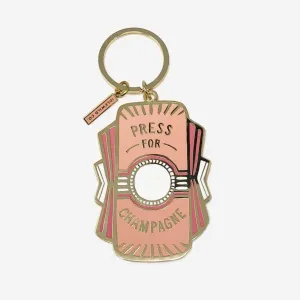 Press For Champagne Keychain