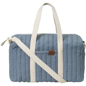 Quilted Gym Bag - Chambray Blue Spruce