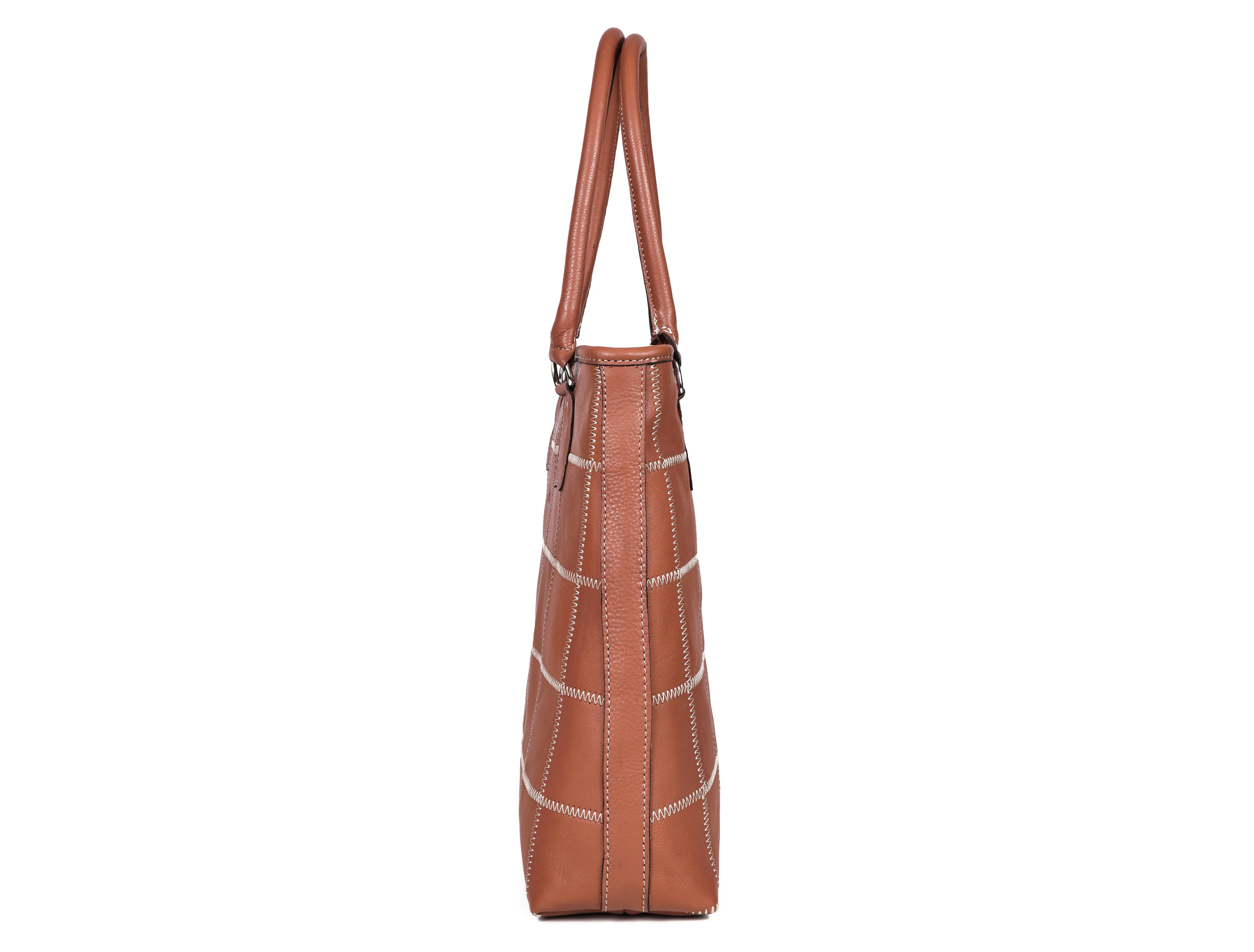 "Effortless Elegance: Elevate Your Style with Our Light Brown Tote Bag" Art: BG-1519-Z