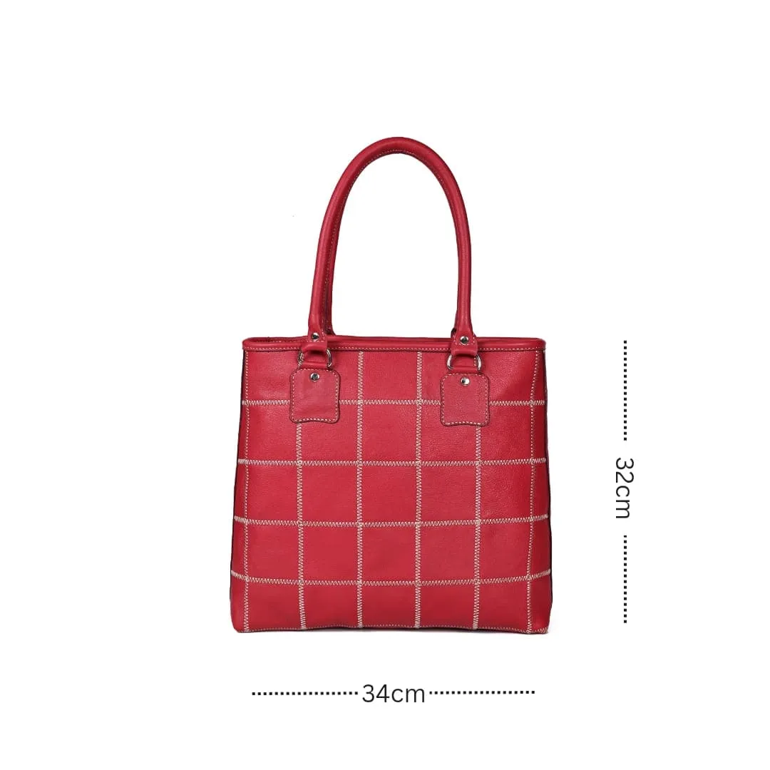 "Radiant Red Elegance: Elevate Your Style with Our Striking Tote Bag" Art: BG-1521-Z