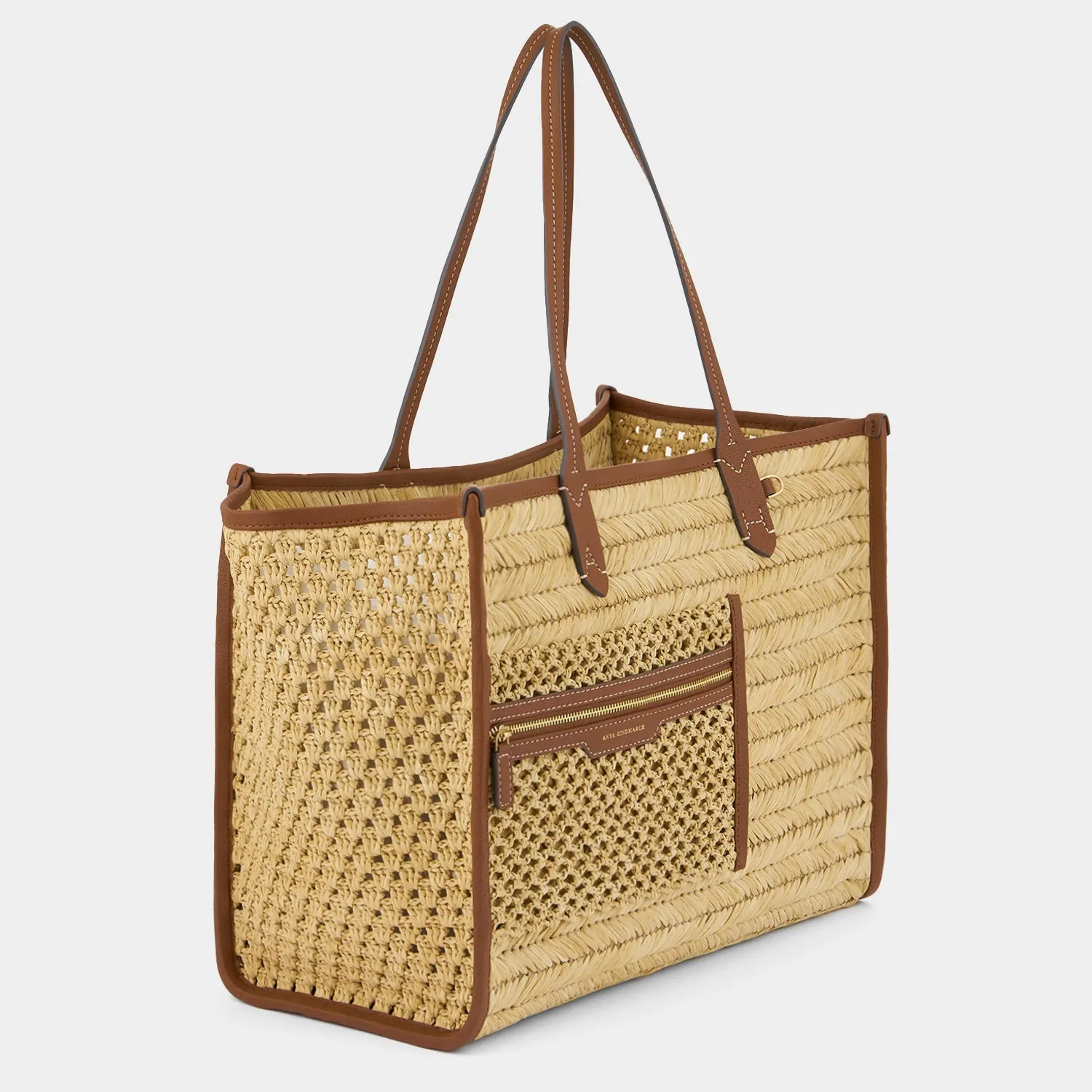 Raffia Pocket Tote