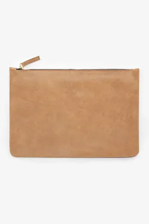 RLH3413 - Large Leather Zip Pouch