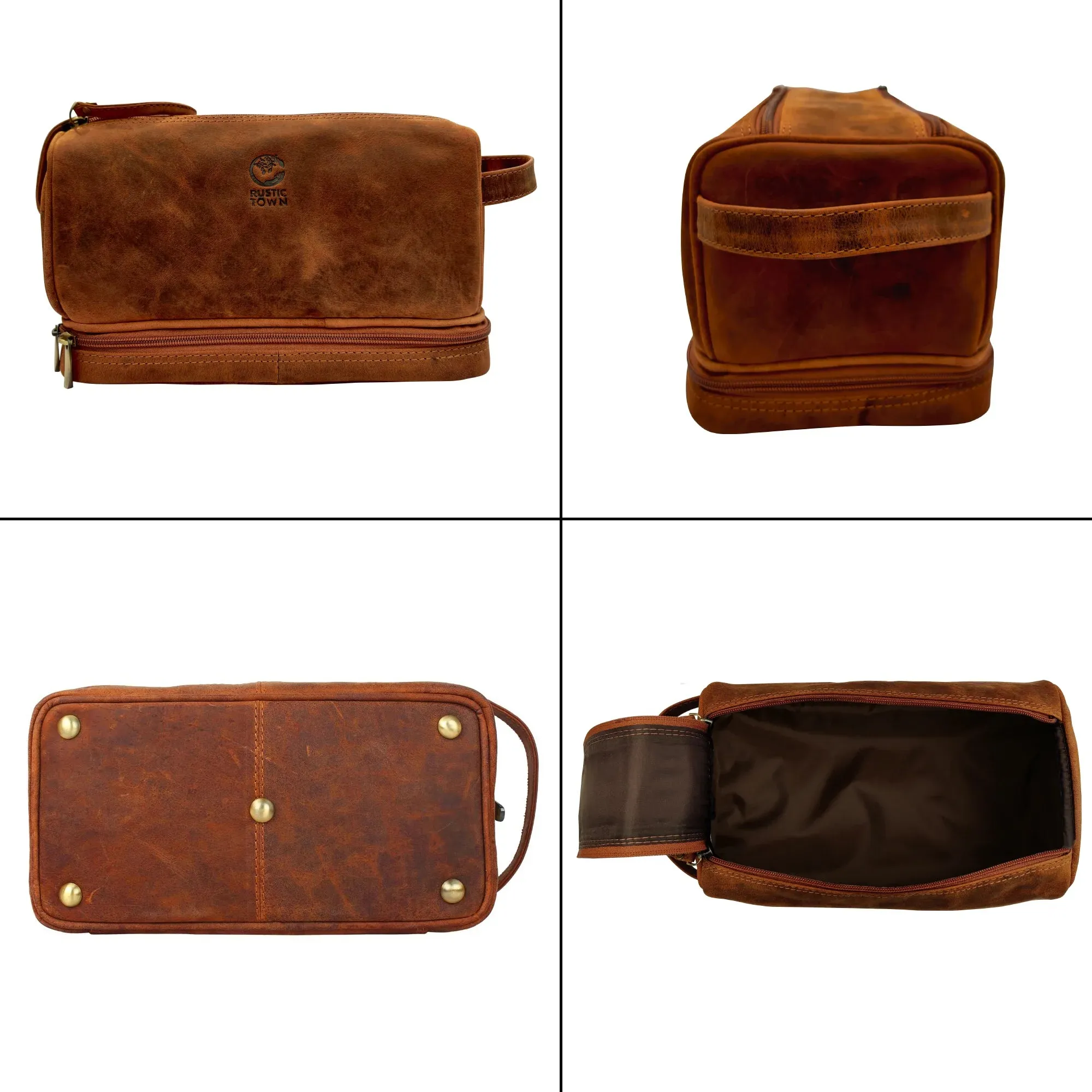 Sam's Stylish Leather Toiletry Bag