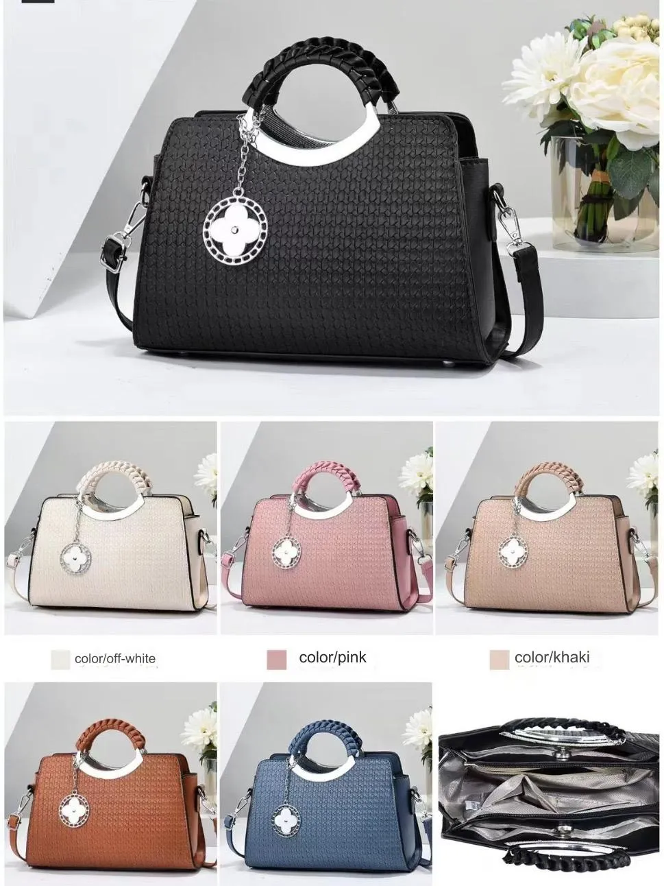 Soft Leather Handbag For Girls and Women 5012-2