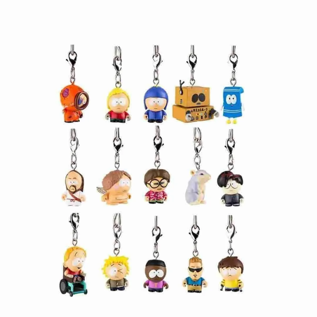 South Park Zipper Pull Keychain Series - Full Display Case 24 pcs