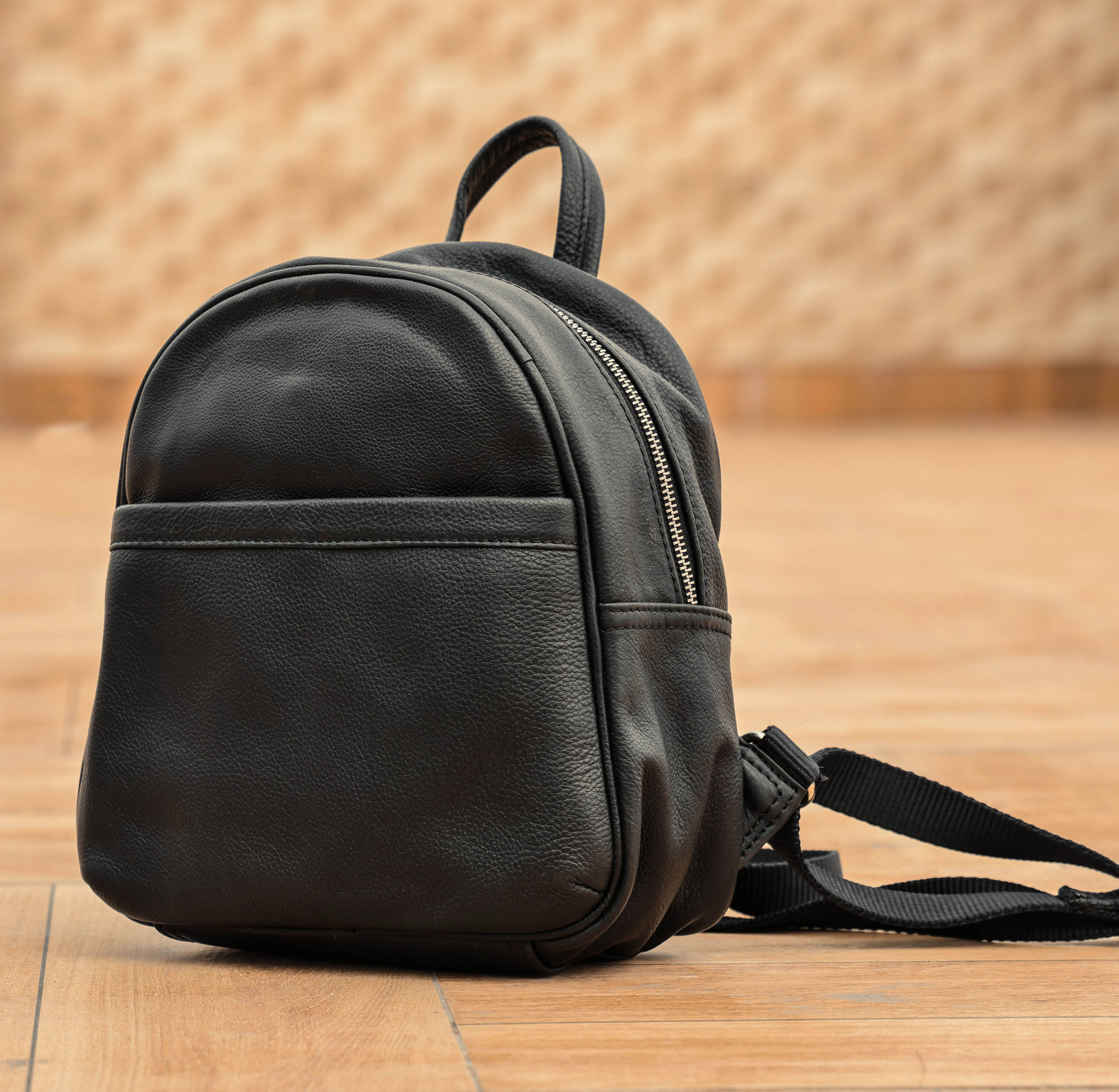 Tan NDM Leather Backpack: Elevate Your Style with Timeless Elegance. Art: BG-1580