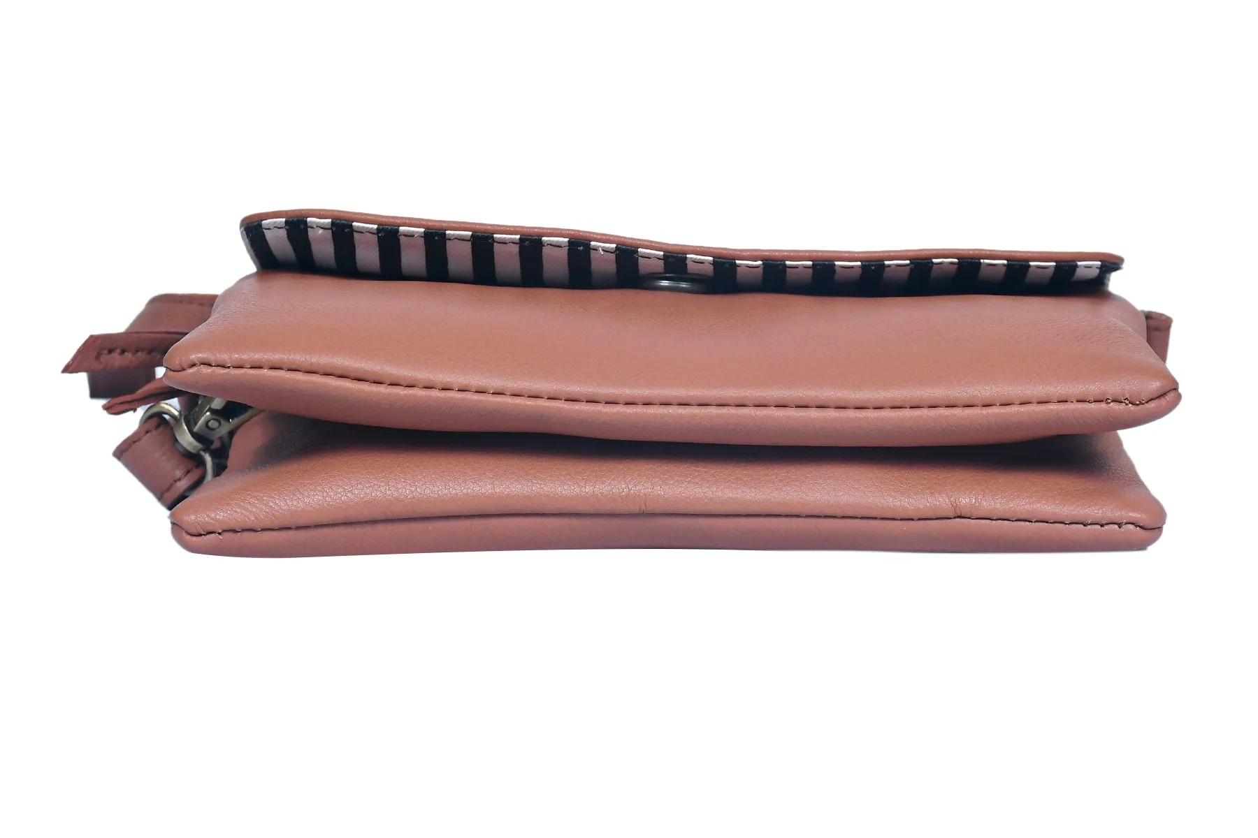 Tan Soft Leather Handmade Sling Bag - A Touch of Timeless Luxury, Art: BG-1585