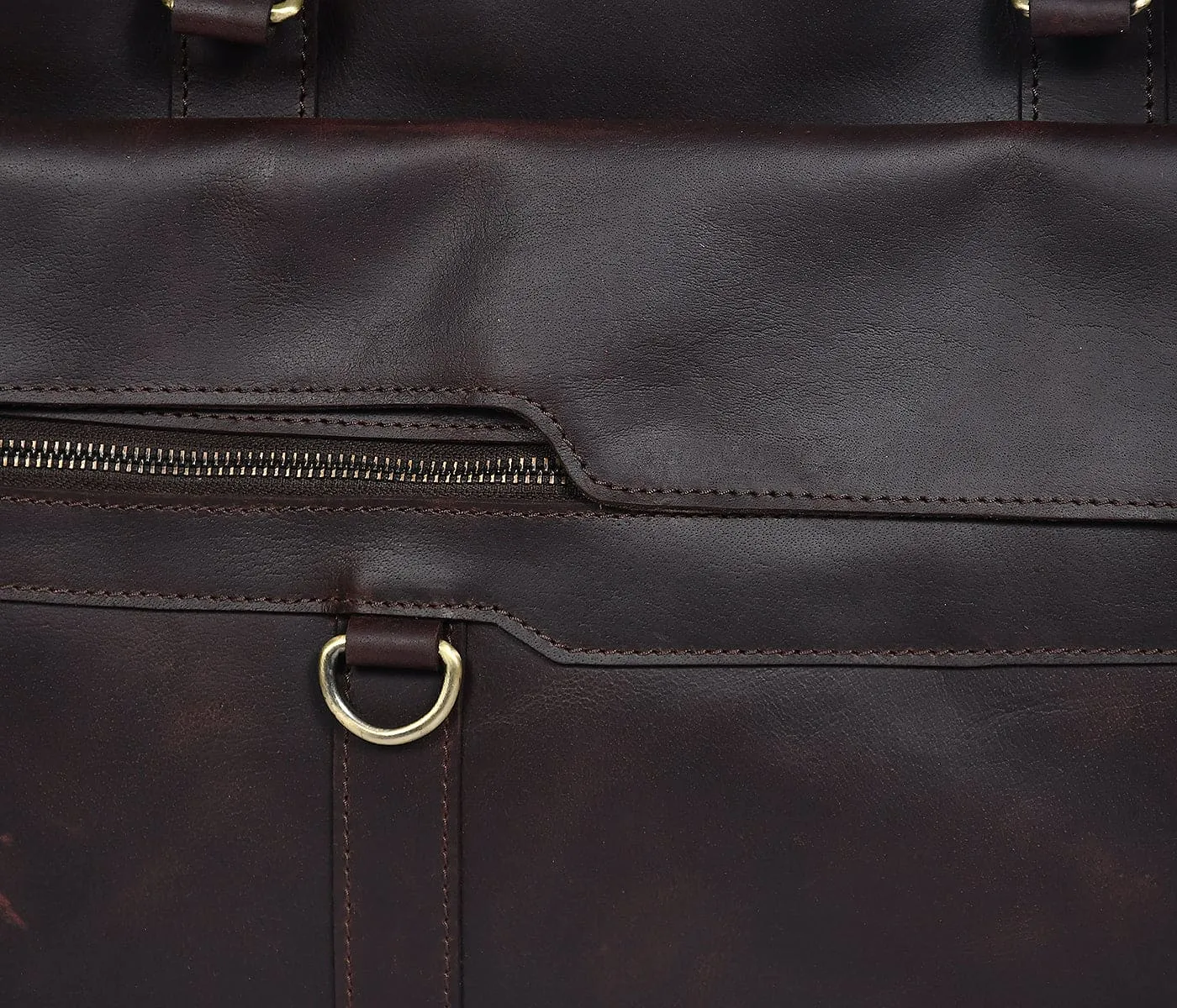 Timeless Elegance: Brown Leather Messenger Bag - Your Perfect Everyday Companion. Art: BG-1431