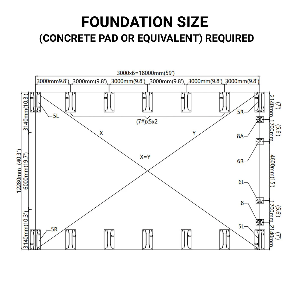 TMG Industrial 40' x 60' Dual Truss Storage Shelter with Heavy Duty 21 oz PVC Cover & Drive Through Doors, TMG-DT4061