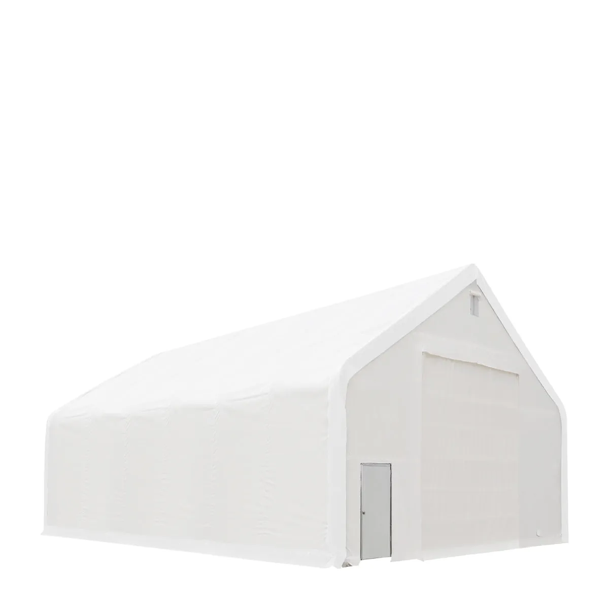 TMG Industrial 40' x 60' Dual Truss Storage Shelter with Heavy Duty 21 oz PVC Cover & Drive Through Doors, TMG-DT4061