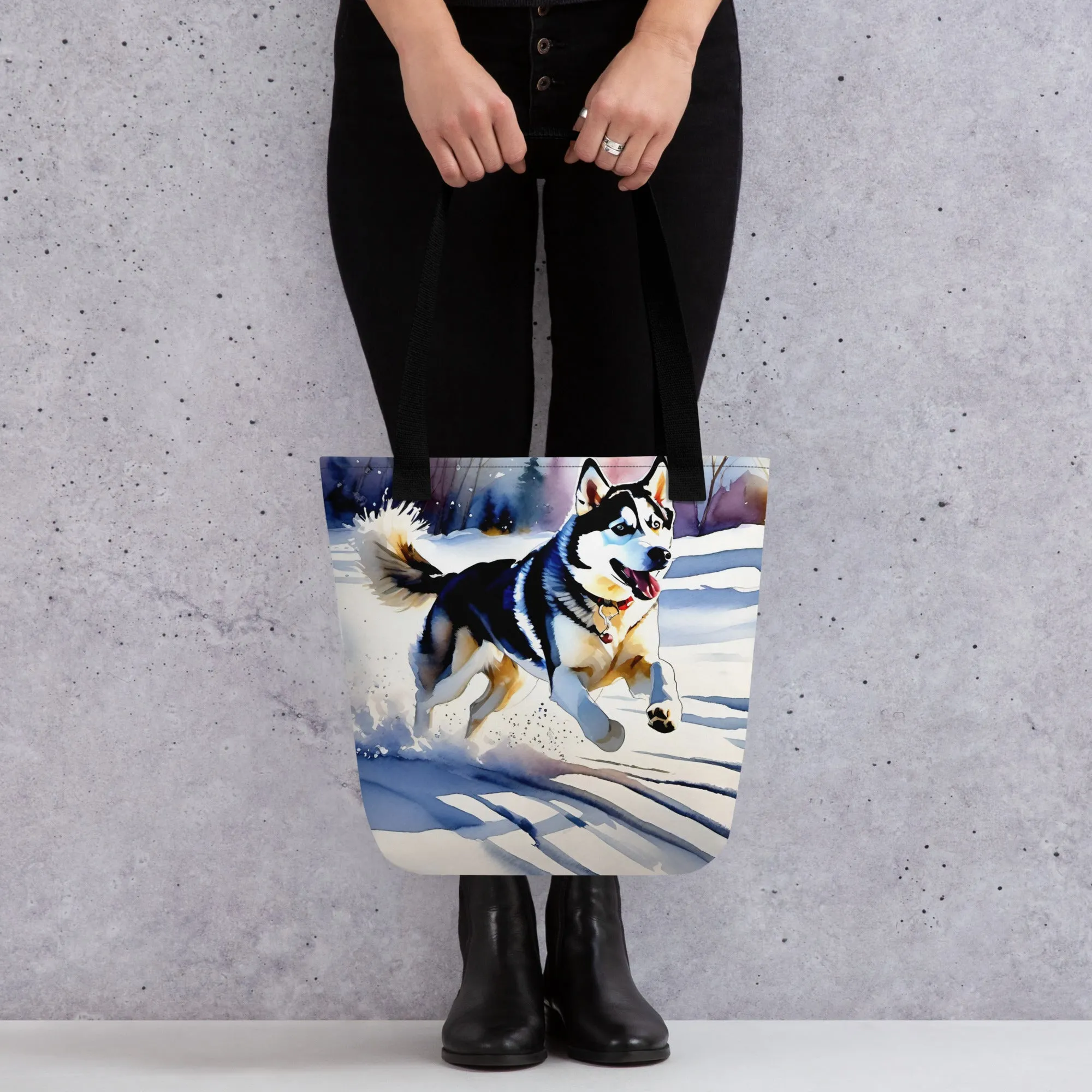 Tote bag - Running Husky