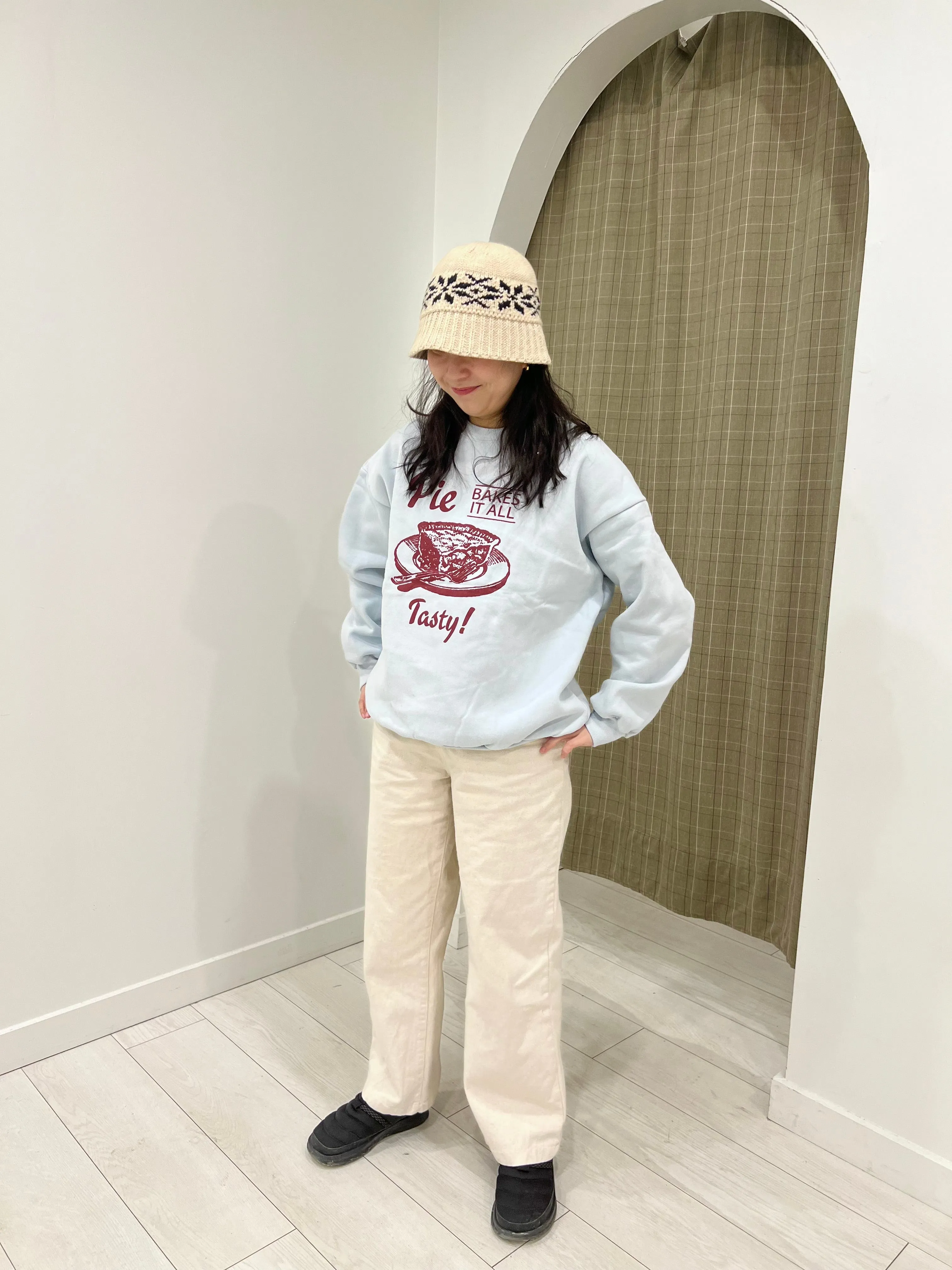 YUKI Snowflake bucket hat